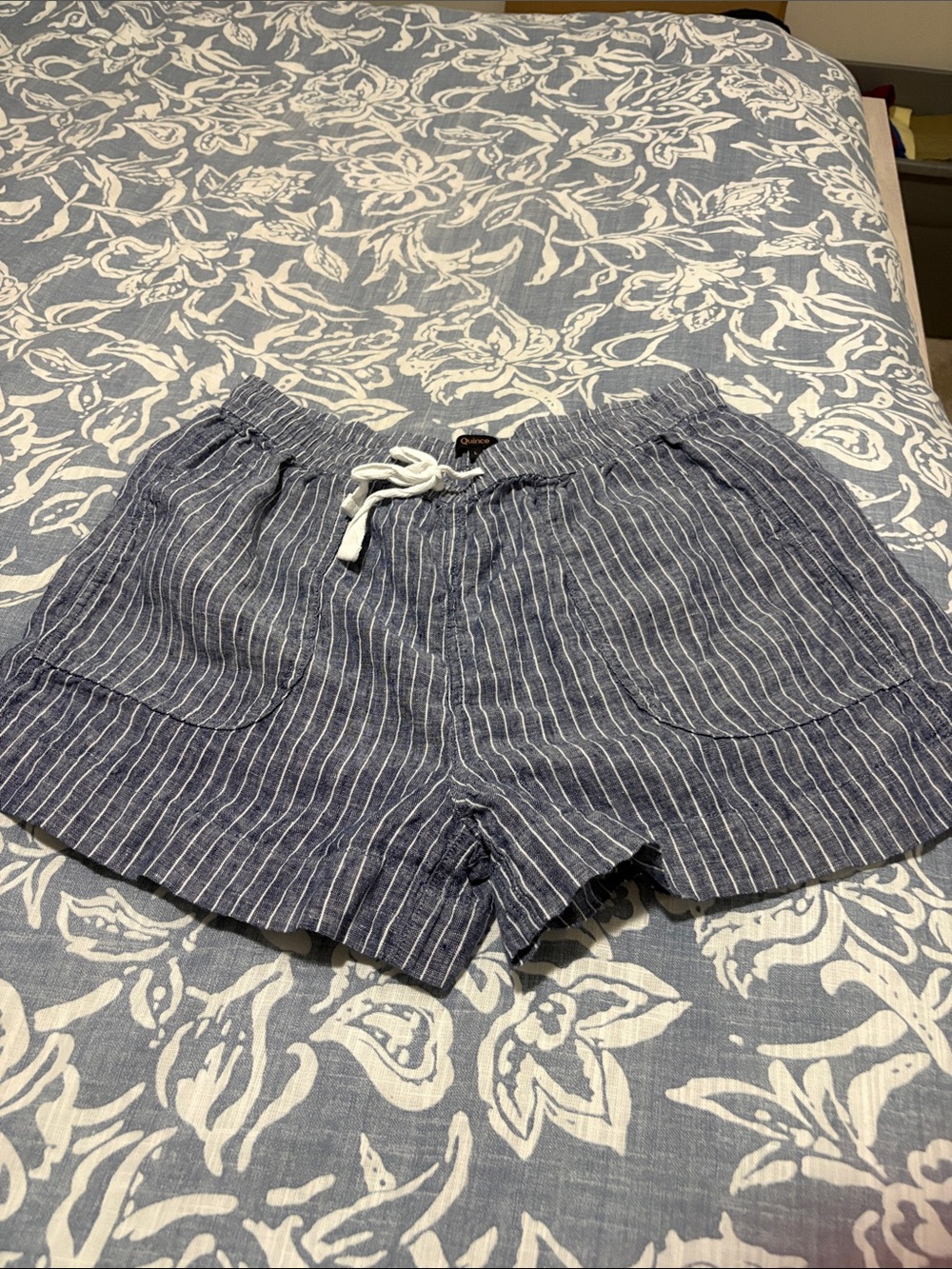 Quince Blue Women’s Drawstring Shorts